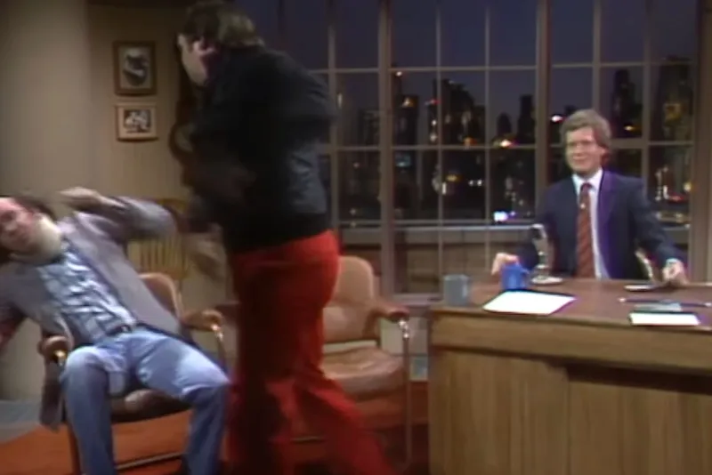 Kaufman and Lawler's Coffee-Throwing Feud