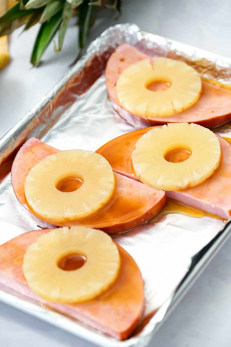 Ham Steak with Pineapple Rings