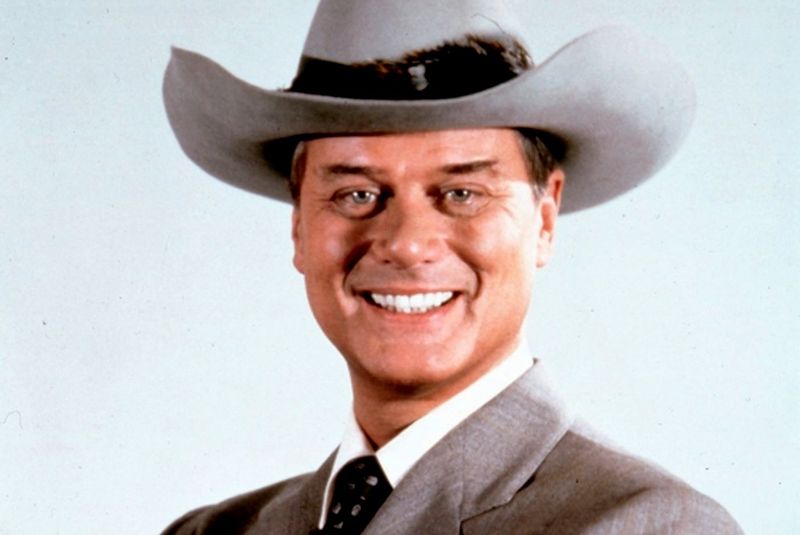 Larry Hagman as J.R. Ewing