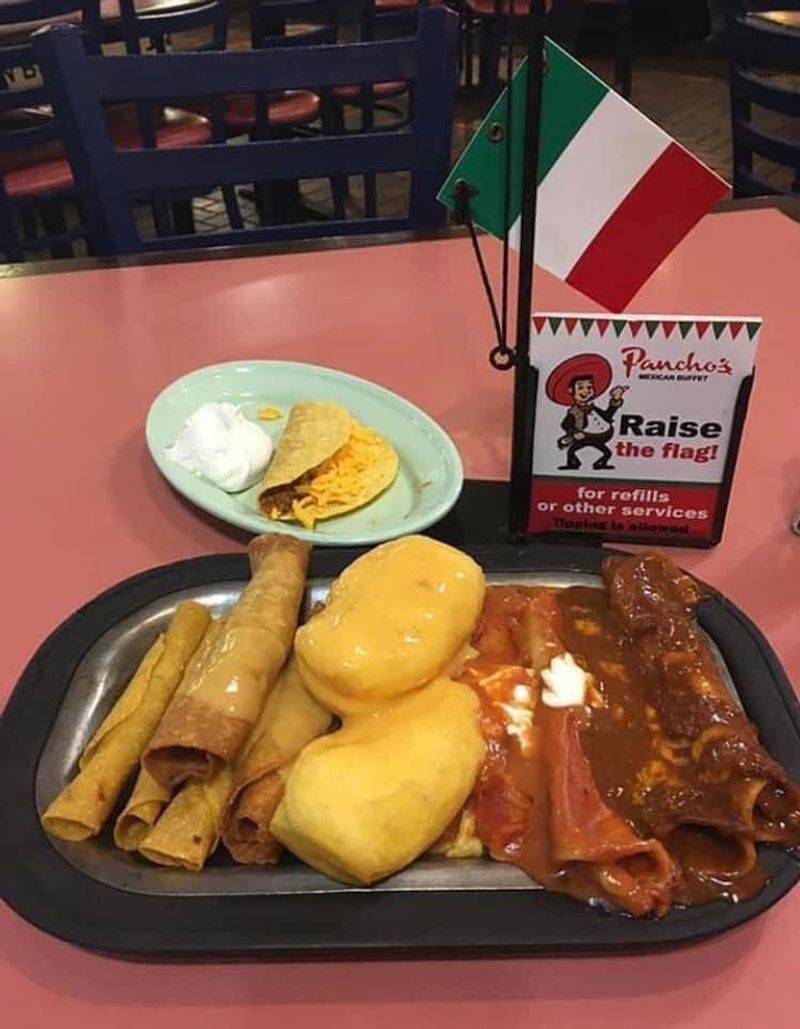 Pancho's Mexican Buffet's Flag System Lowered Forever