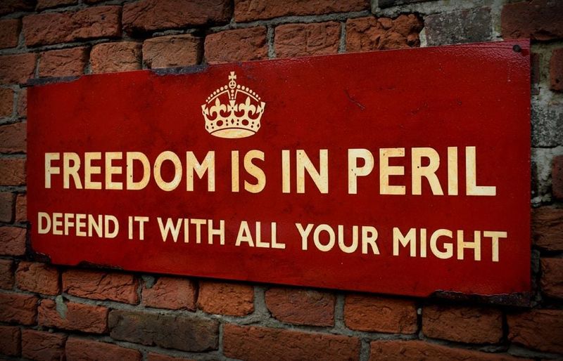 “Freedom Is in Peril, Defend It with All Your Might” (UK, WWII)