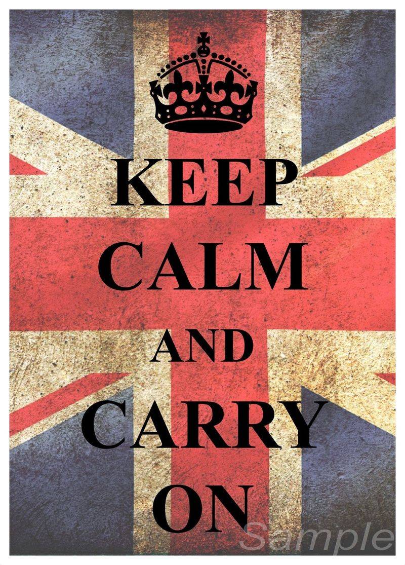 “Keep Calm and Carry On” (UK, WWII)