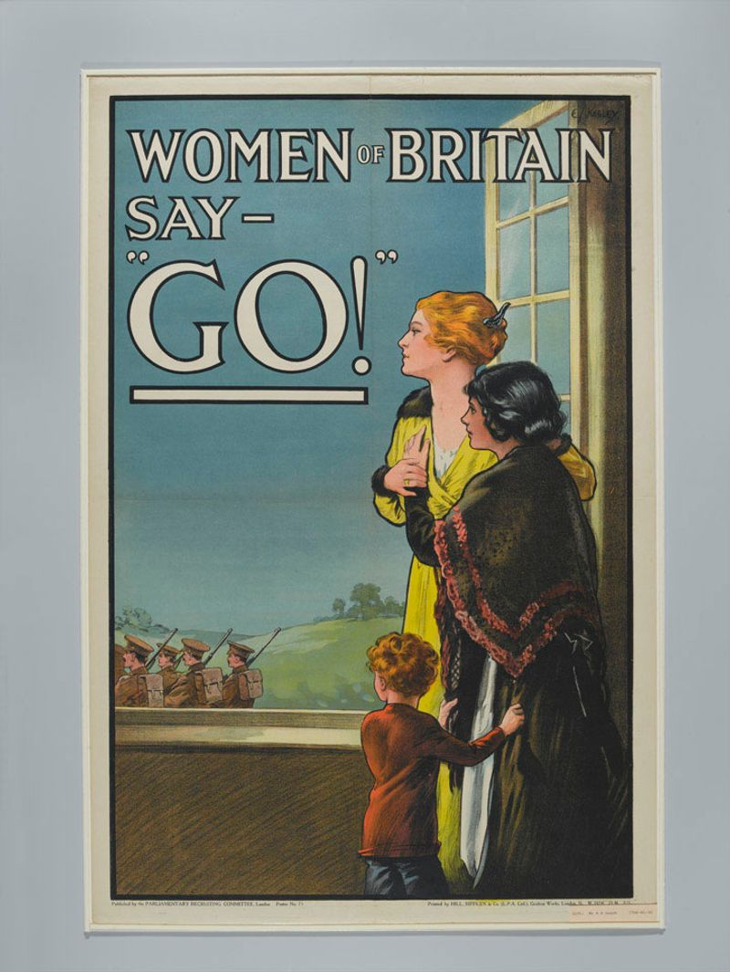“Women of Britain Say: GO!” (UK, WWI)