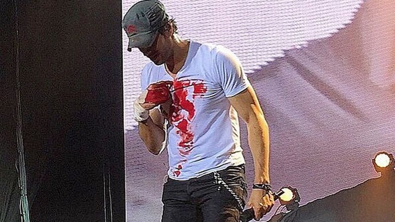 Enrique Iglesias' Bloody Drone Encounter