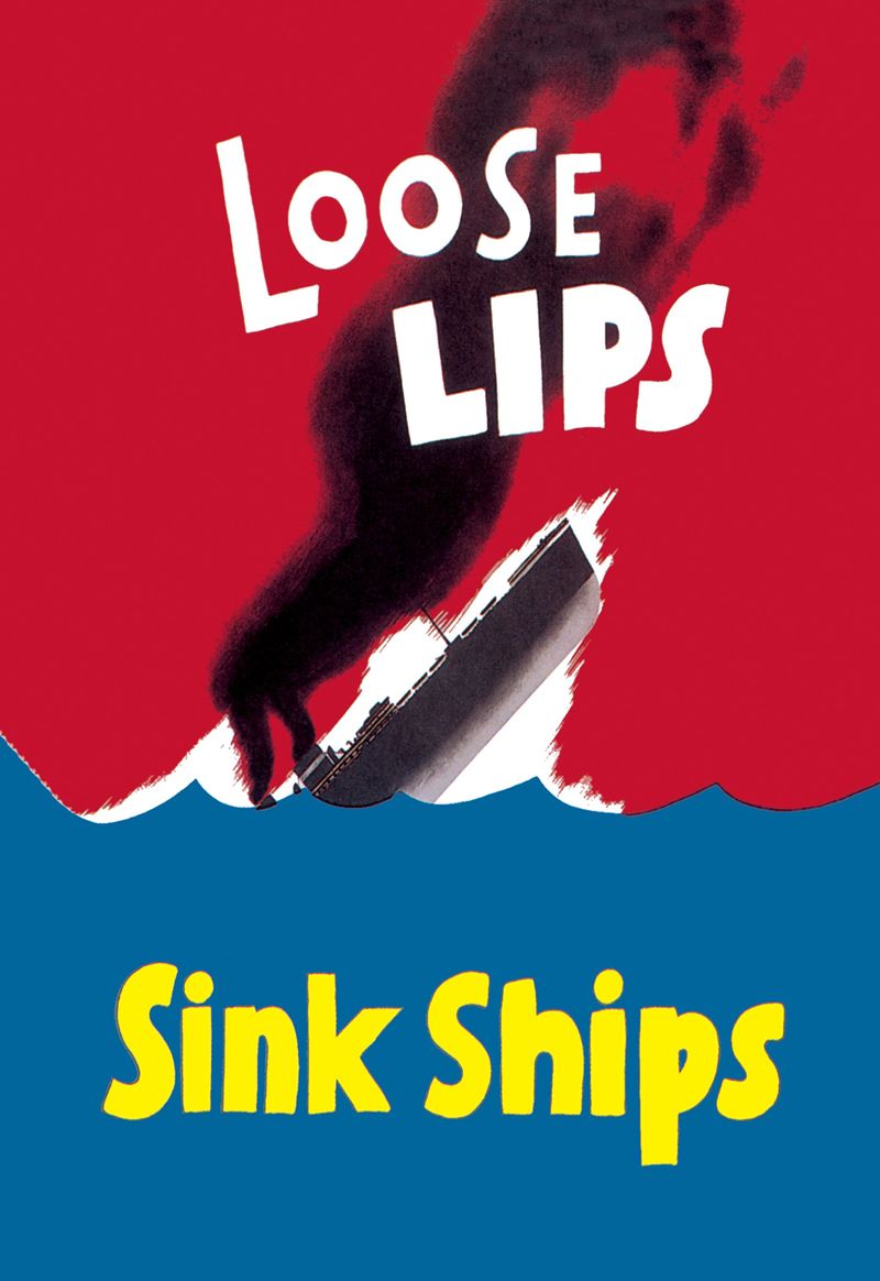 “Loose Lips Sink Ships” (USA, WWII)