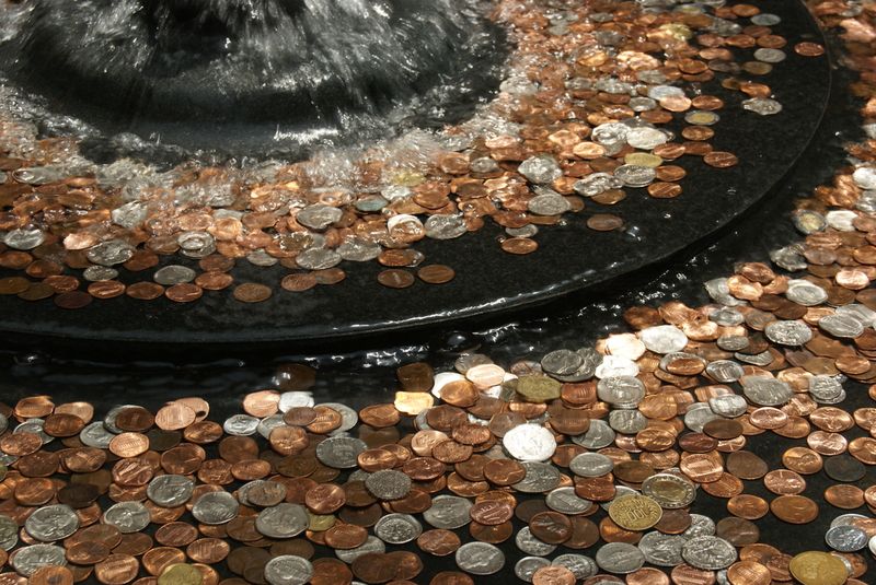 Fountain Coins Buy Divine Favor