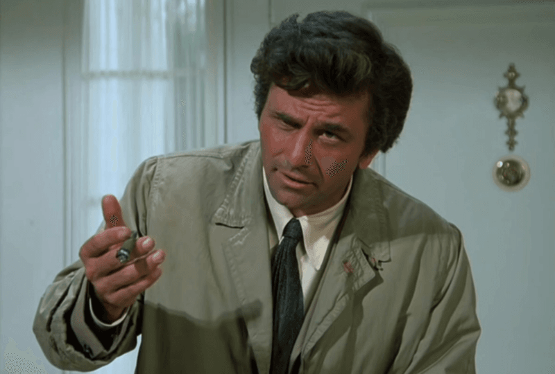 Peter Falk as Lieutenant Columbo