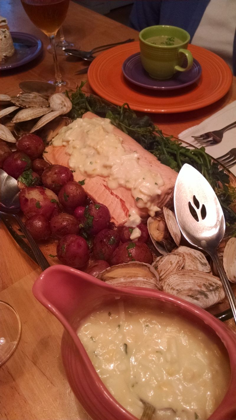 Salmon with Egg Sauce