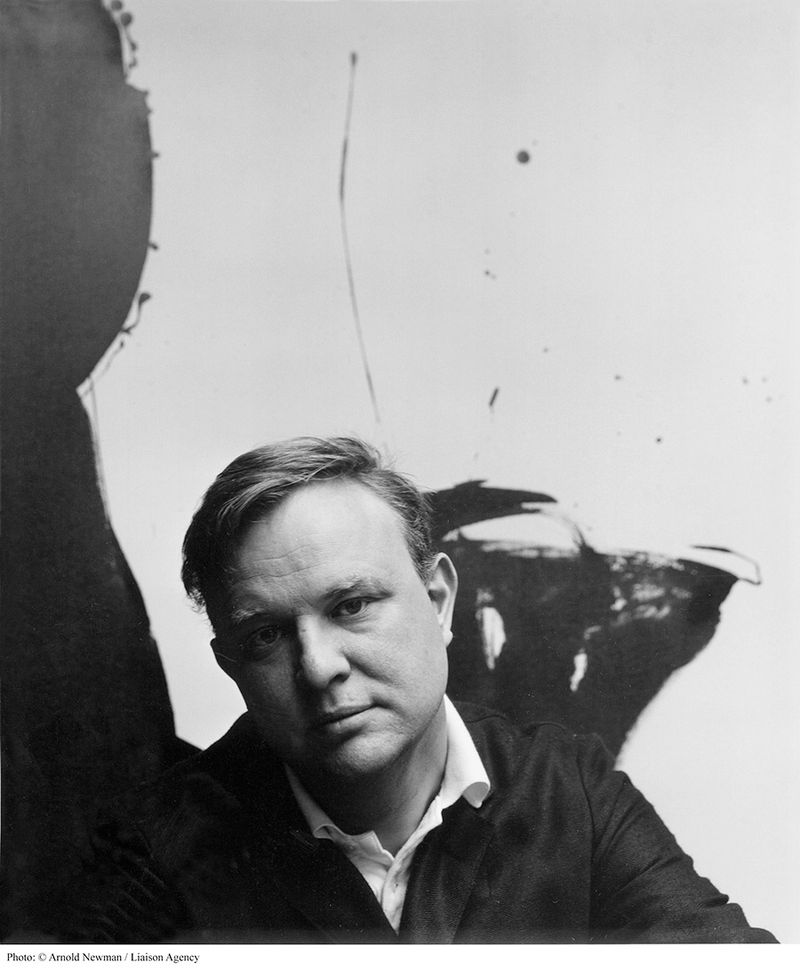 Robert Motherwell, Abstract Expressionist Painter, 1991