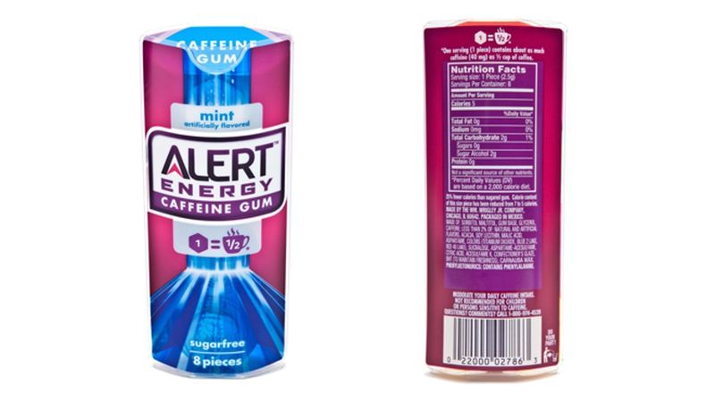 Caffeinated Gum and Candies