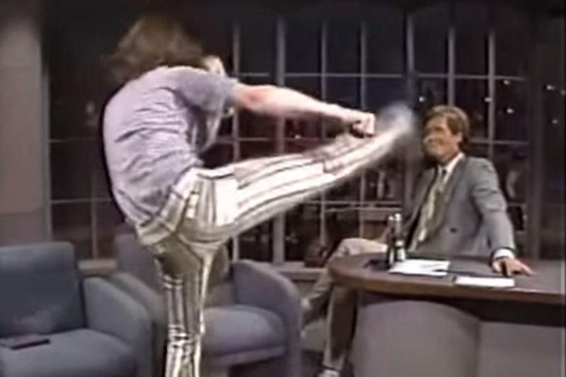 Crispin Glover's Bizarre Letterman Attack