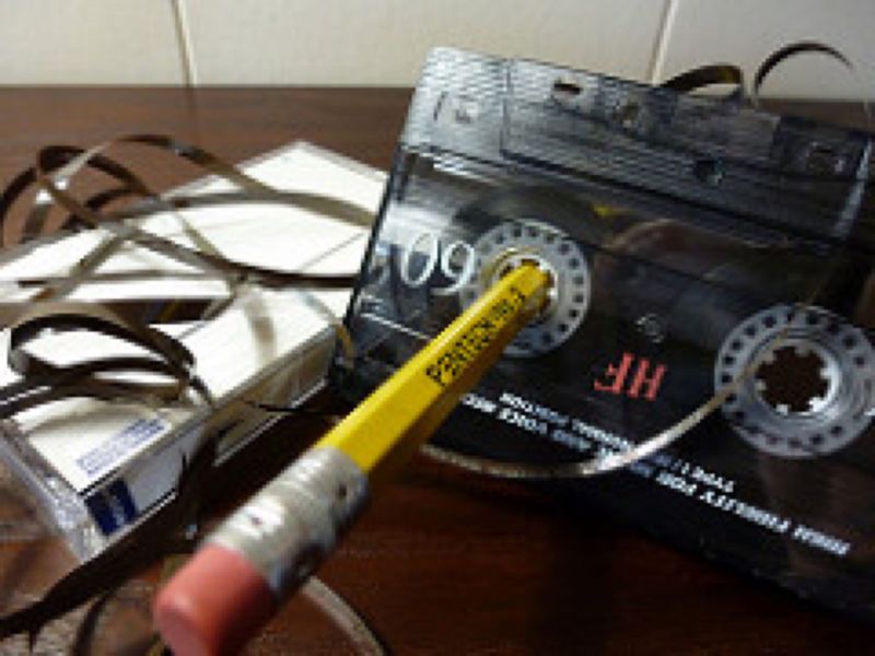 Untangling Cassette Tape Ribbons