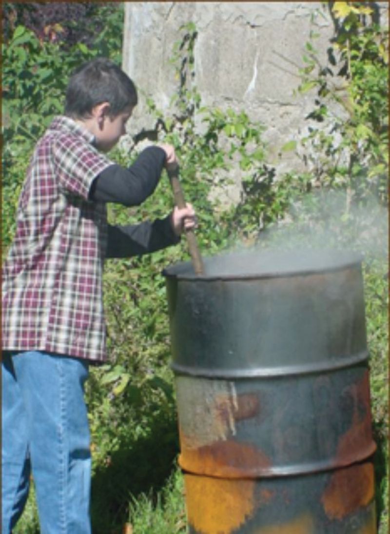 Burning the Trash in the Backyard