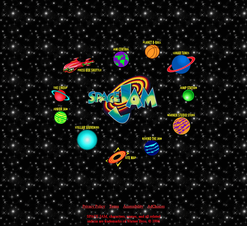 Space Jam Website Is Still Up… Unchanged Since 1996