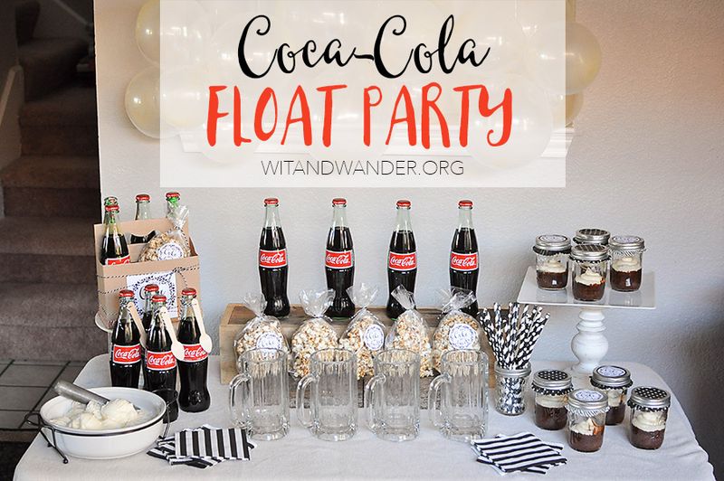 Set Up a Coca-Cola Float Bar