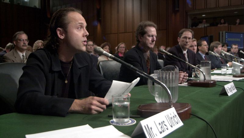 Metallica and Napster Battle It Out (2000)