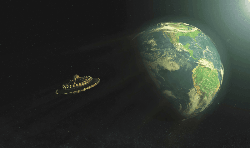 Alien Time Travelers Testing Human Faith