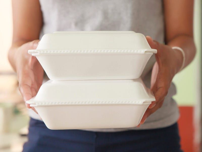 Microwaved Styrofoam Containers