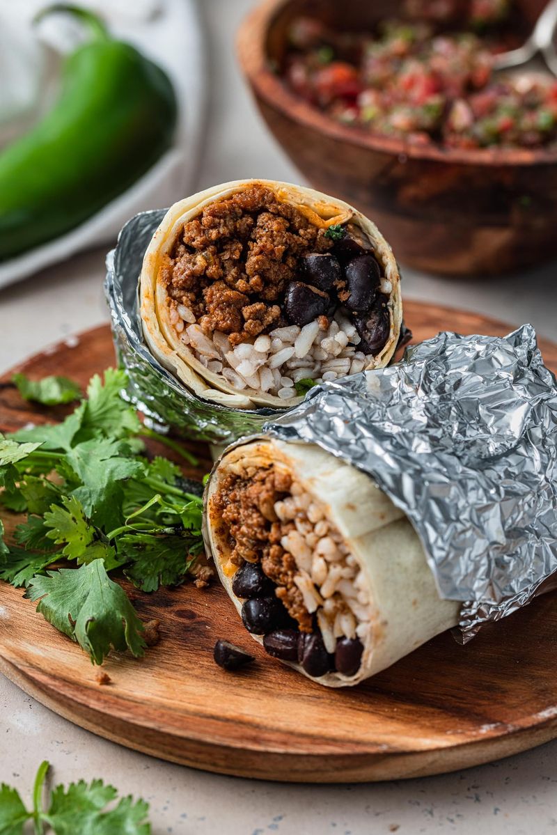 Beef and Bean Burritos