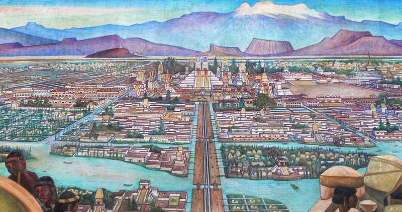 The Aztecs Lived in Primitive Huts