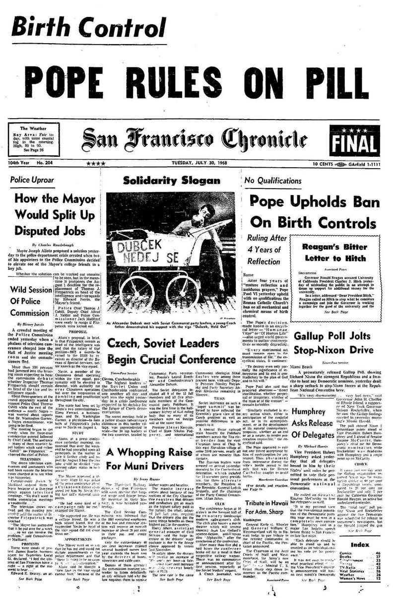 The Banning of Contraception (20th century–present)