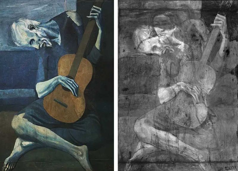 The Old Guitarist’s Ghostly Woman (Pablo Picasso, 1903–1904)
