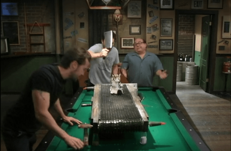 The Bar’s Pool Table in It’s Always Sunny in Philadelphia