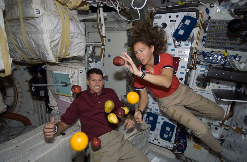 Astronauts Float Because There's No Gravity