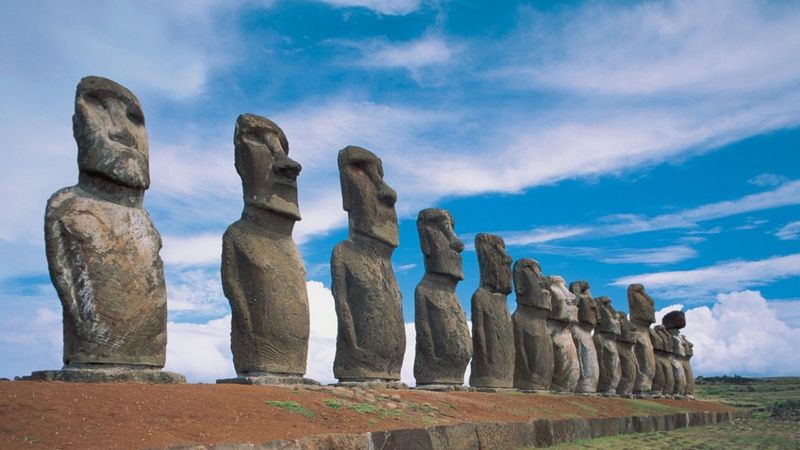 The Moai of Easter Island (1250–1500 AD)