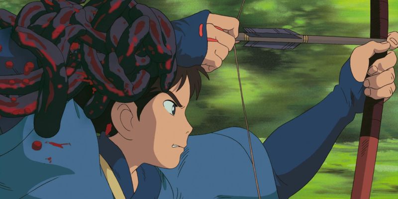Ashitaka’s Bow Snaps Mid-Battle in “Princess Mononoke”