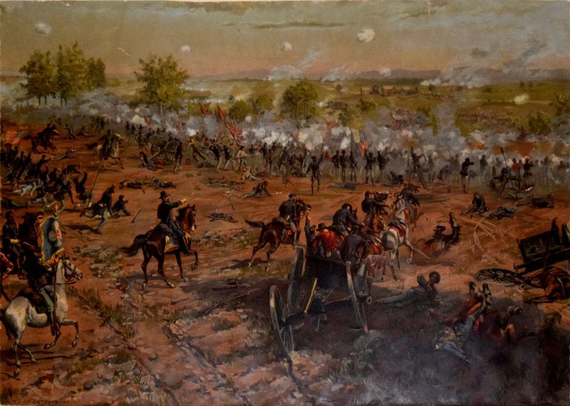 The Battle of Gettysburg by Thure de Thulstrup