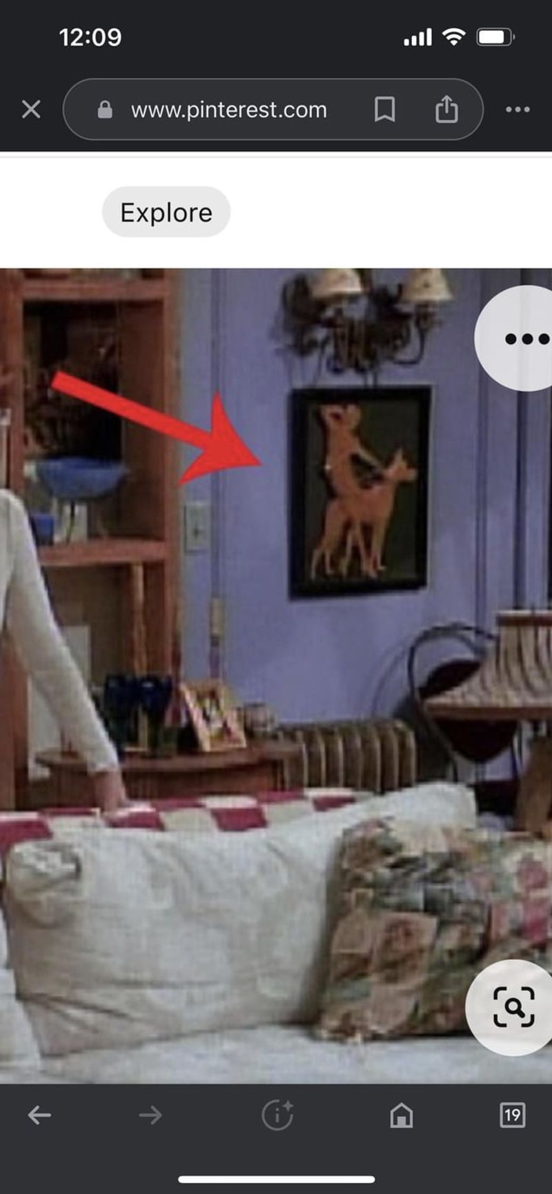 The Painting in Friends – Monica’s Mysterious Door Peephole Art