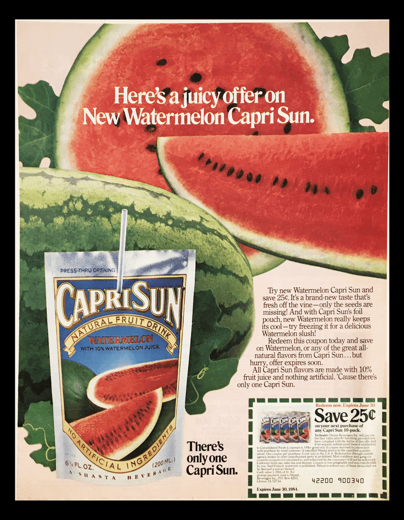 Vintage Capri Sun Pouches