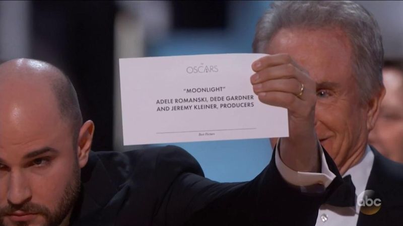 Oscar's Epic Envelope Mix-Up