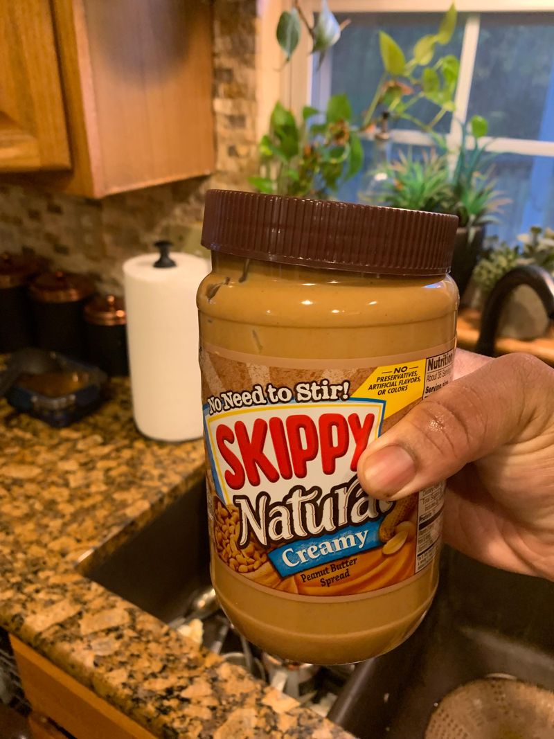 Peanut Butter Jars with Fake Bottoms