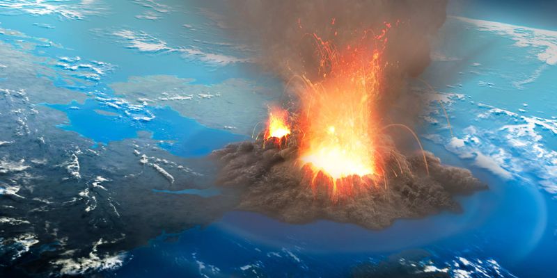🌋 The Toba Supereruption (~74,000 years ago)
